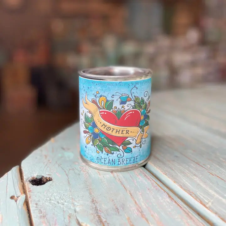 Ocean Breeze Tattoo Paint Can Candle