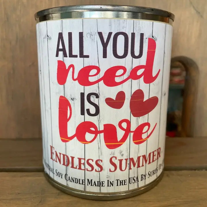 Love Endless Summer Paint Can Candle