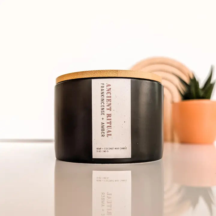 Ancient Ritual: Frenkincense & Amber Boho (Hemp) 5 oz Candle