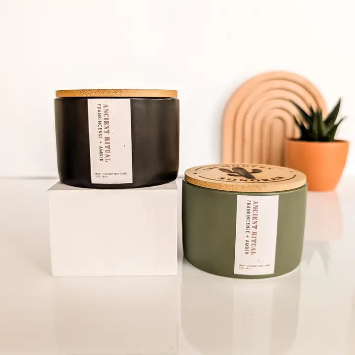 Ancient Ritual: Frenkincense & Amber Boho (Hemp) 5 oz Candle