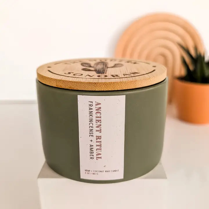 Ancient Ritual: Frenkincense & Amber Boho (Hemp) 5 oz Candle