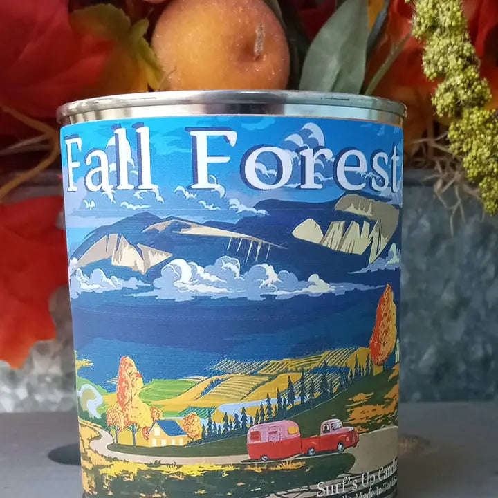 Fall Forest Paint Can Candle