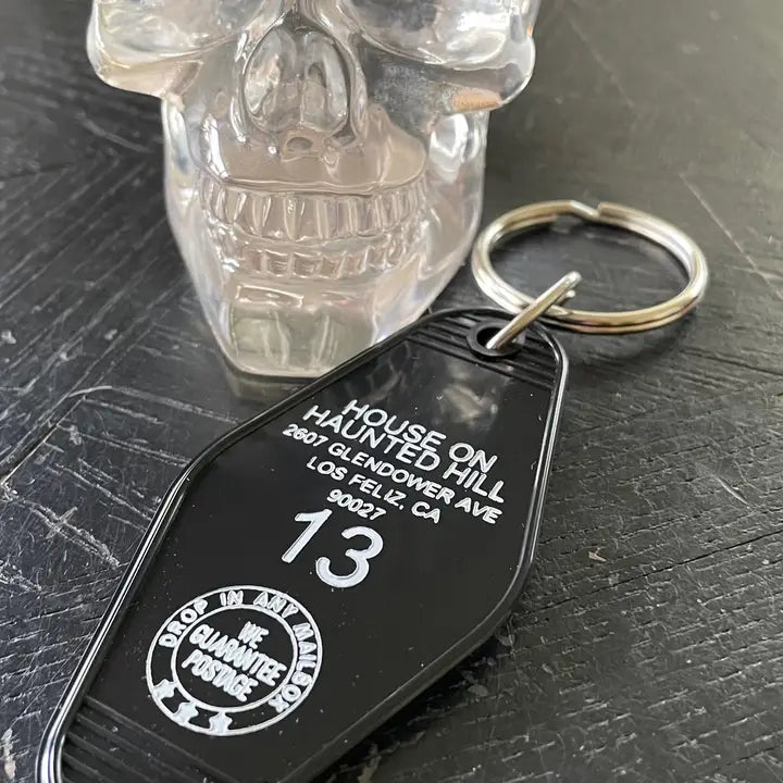 House On Haunted Hill Vintage Motel Key Fob