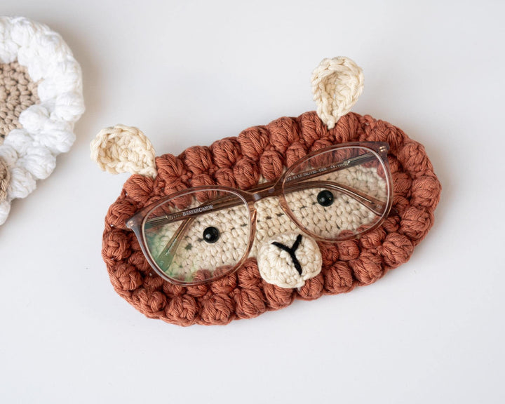Crochet  Sheep Glasses Holder