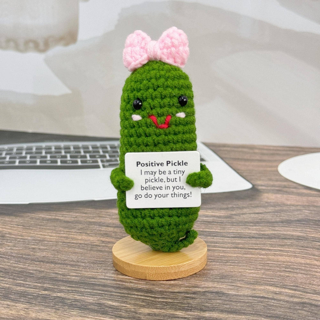 Adorable Crochet Positive Pickle