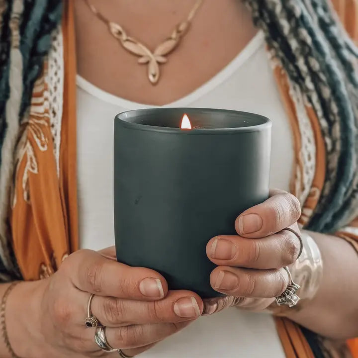 Free Spirit:  Wild Sage Boho (Hemp) Candle, 10 oz