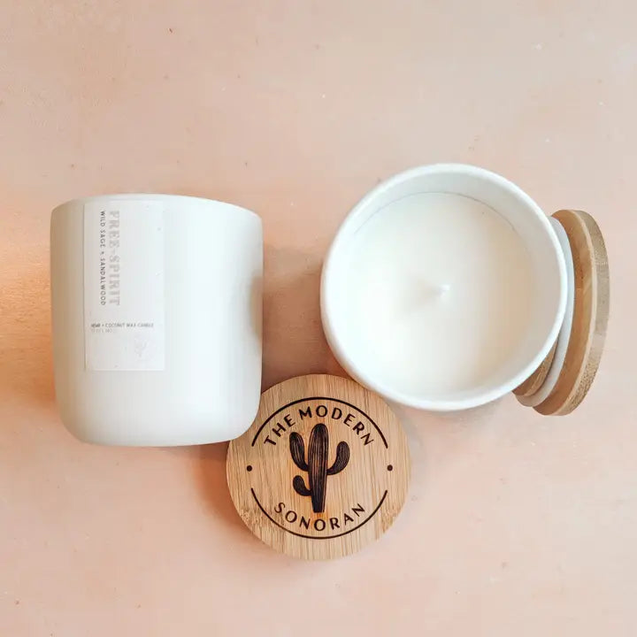 Free Spirit:  Wild Sage Boho (Hemp) Candle, 10 oz
