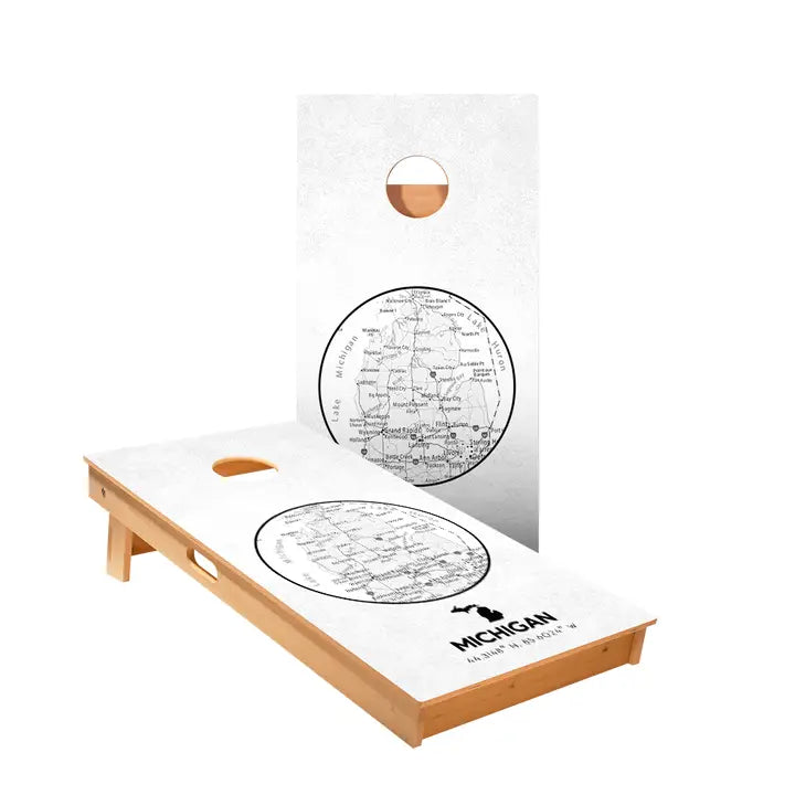 State of Michigan Map Star Cornhole Boards