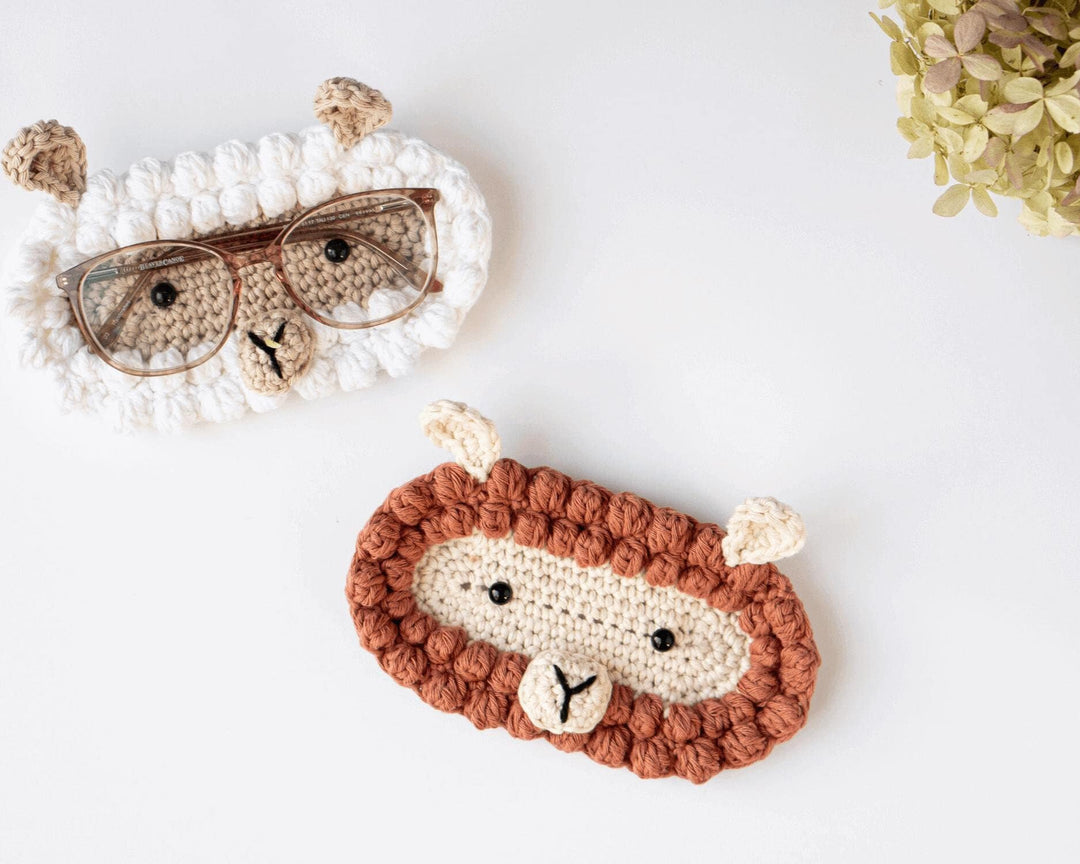 Crochet  Sheep Glasses Holder
