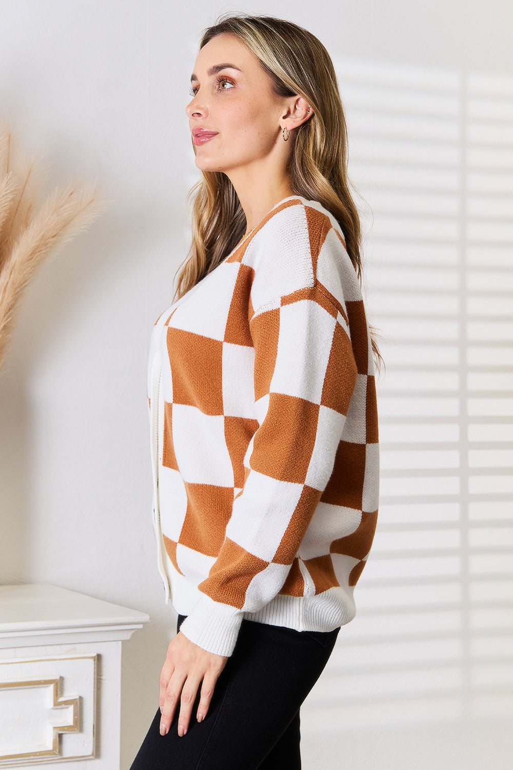 Double Take Dropped Shoulder Cardigan