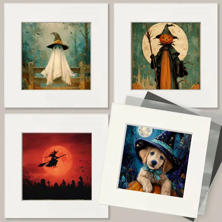 Vintage Pumpkinhead Halloween Art Print