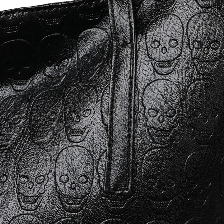 Skeleton PU Leather Tote Bag