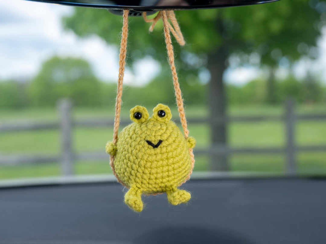 Cute Swinging Frog Car Charm