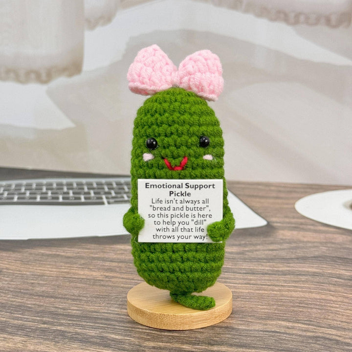 Adorable Crochet Positive Pickle