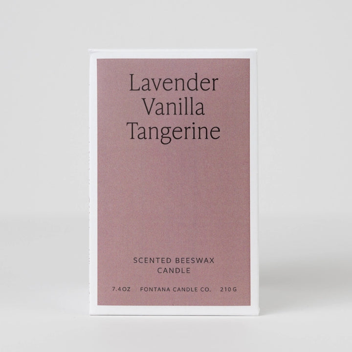 Lavender Vanilla Tangerine Beeswax Essential Oil Jar Candle