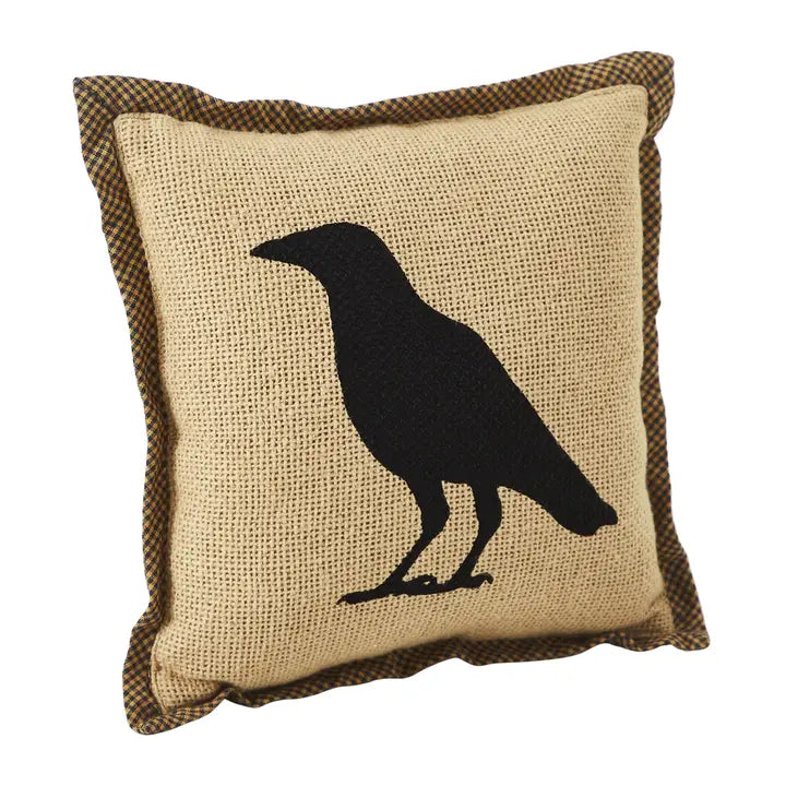 Raven Harvest Raven Throw Pillow