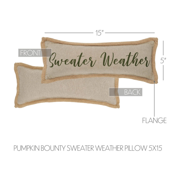 Pumpkin Bounty Sweater Weather Pillow