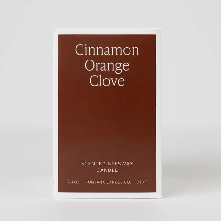 Cinnamon Orange Clove Beeswax & Essential Oil Jar Candle