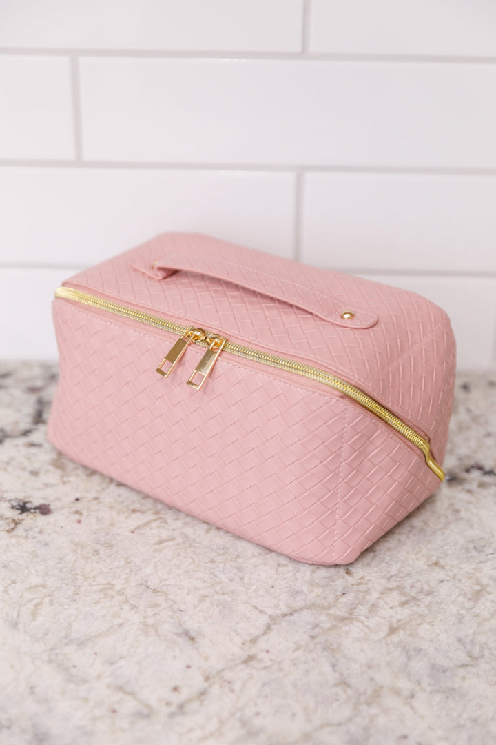 New Dawn Large Capacity Cosmetic Bag in Pink