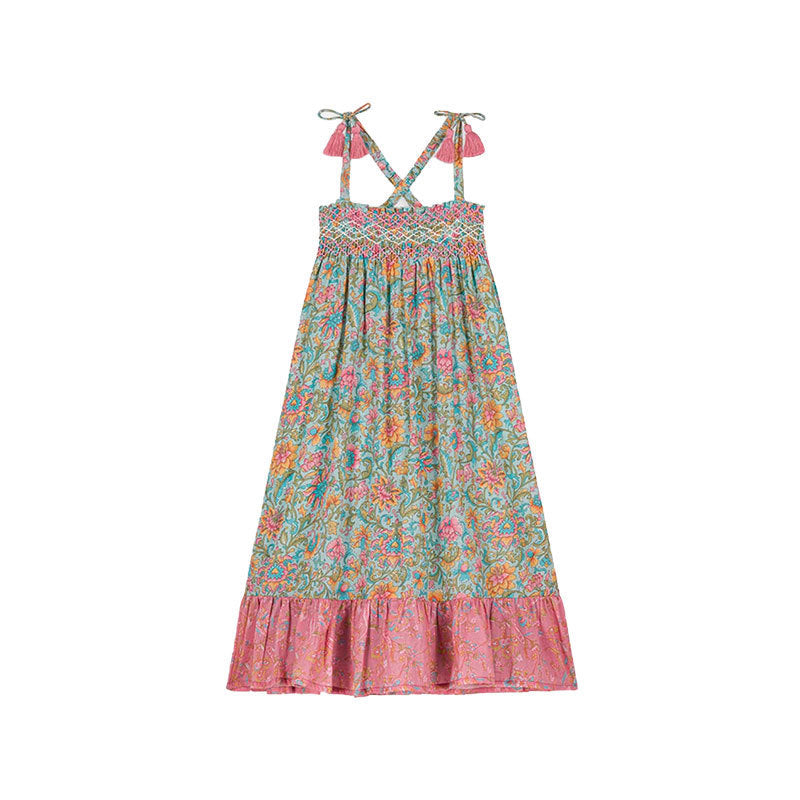 Summer Girls Ethnic Summer Vacation Dress