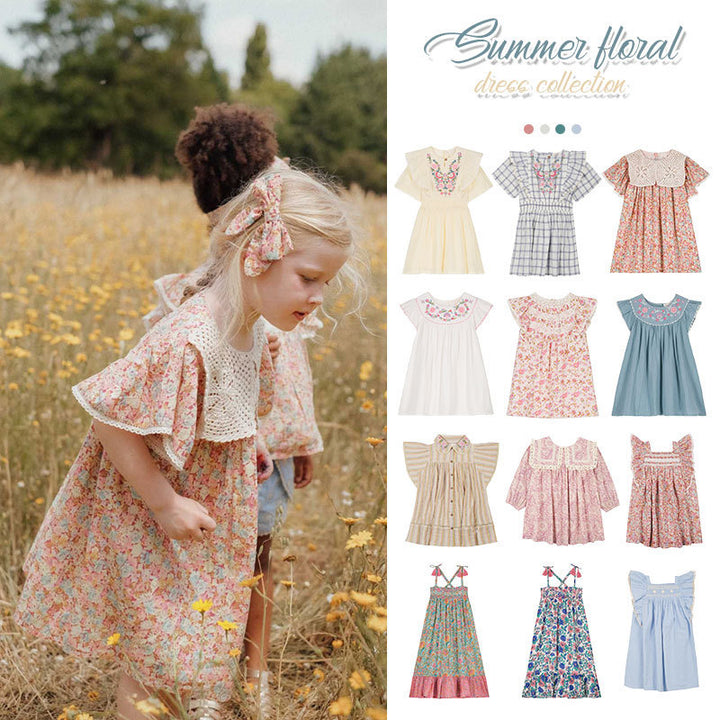 Summer Girls Ethnic Summer Vacation Dress