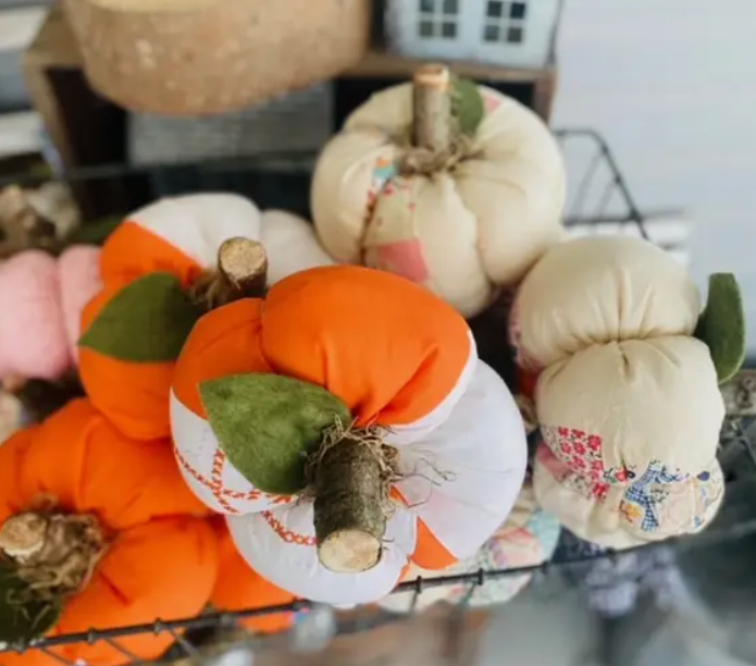 Handmade Upon Order: Fabric Pumpkins