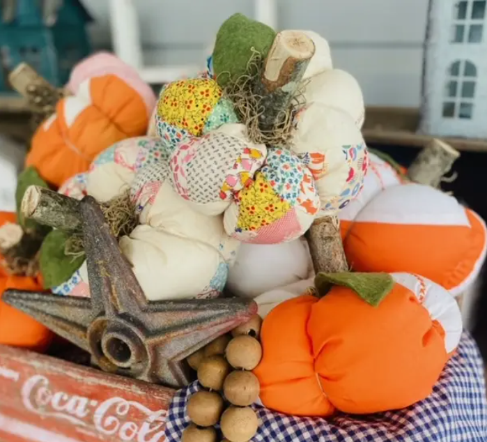 Handmade Upon Order: Fabric Pumpkins