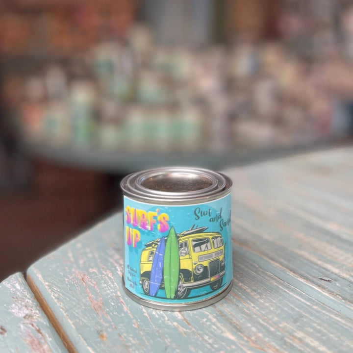 Sun and Sand Paint Can Candle