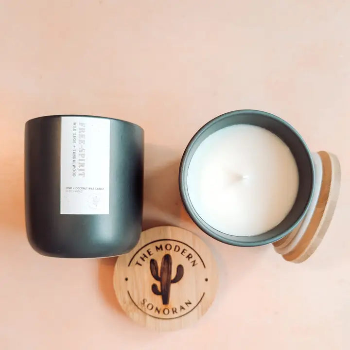 Free Spirit:  Wild Sage Boho (Hemp) Candle, 10 oz