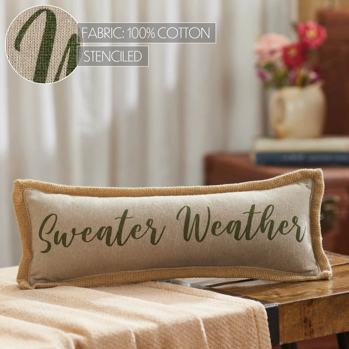 Pumpkin Bounty Sweater Weather Pillow