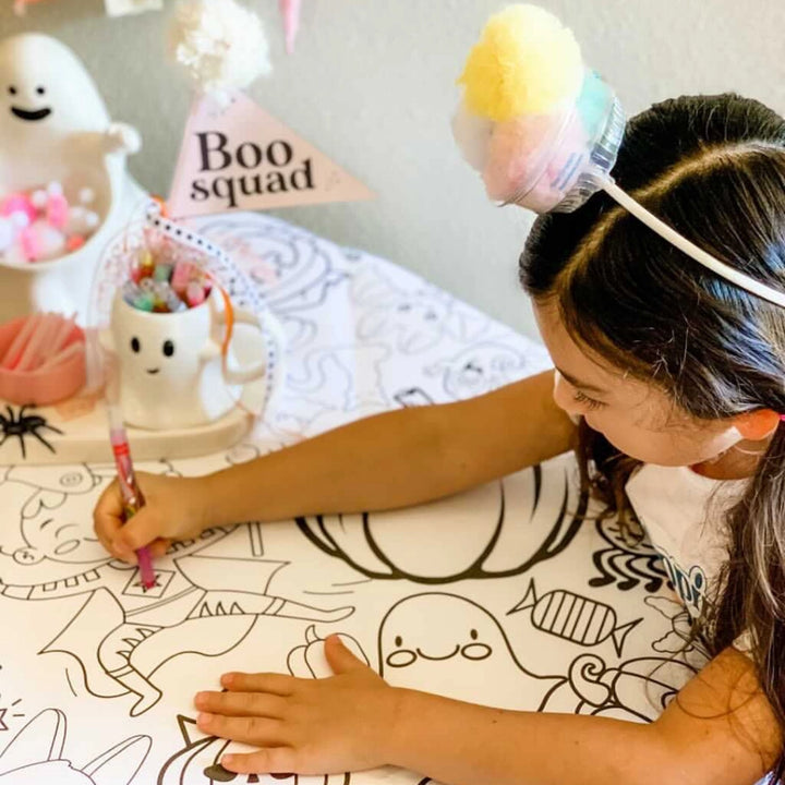 Halloween Coloring Tablecloth