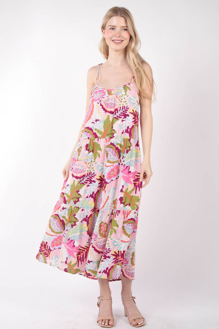 VERY J Tropical Cami Midi Dress