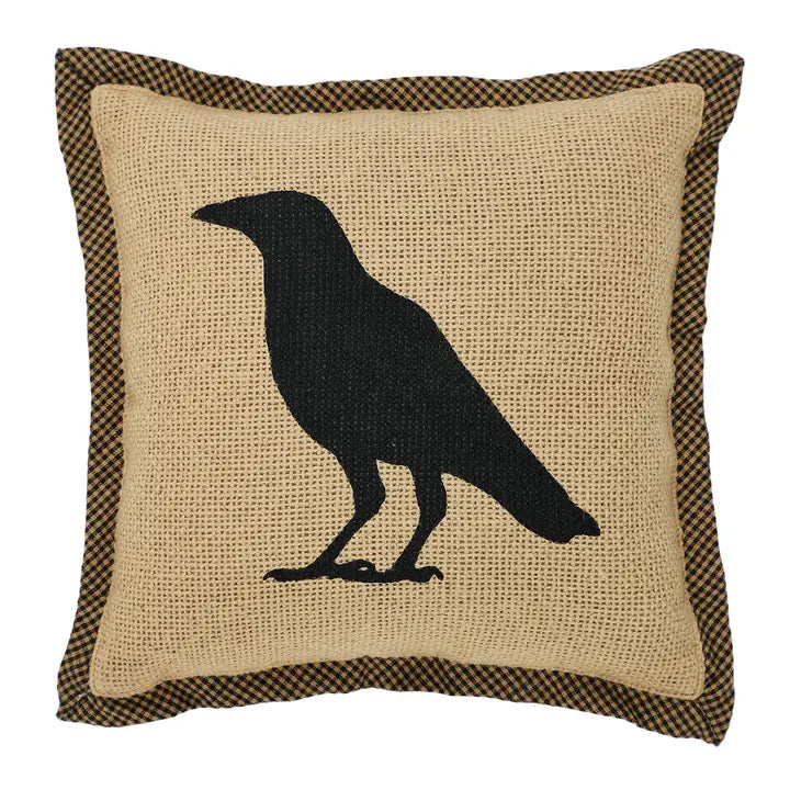 Raven Harvest Raven Throw Pillow