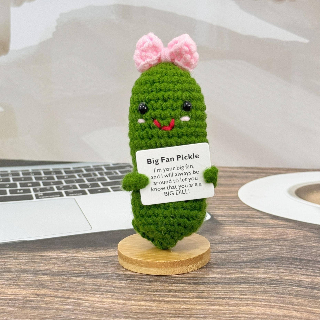Adorable Crochet Positive Pickle
