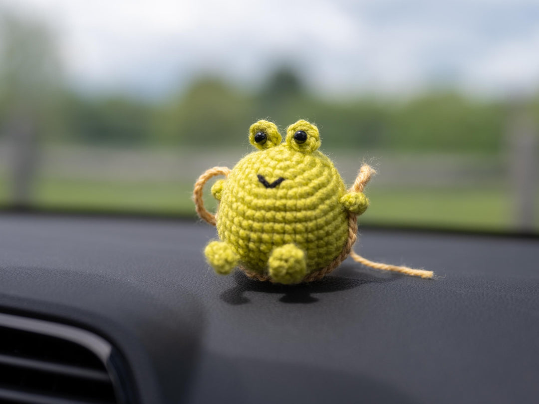 Cute Swinging Frog Car Charm