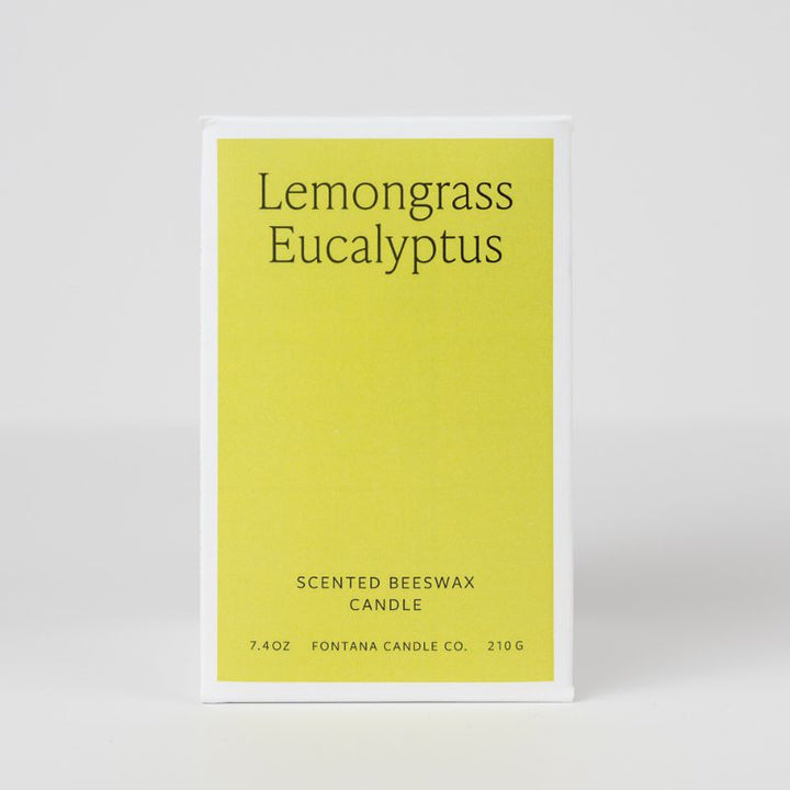Lemongrass Eucalyptus Beeswax & Essential Oil Jar Candle